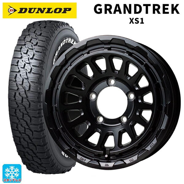 スズキ ジムニーノマド(JC74W)用 215/70R16 100/97N ダンロップ グラントレックXS1 ホワイトレター # ホットスタッフ バークレイハードロック リザード GB 新品スタッドレスタイヤホイール 4本セット