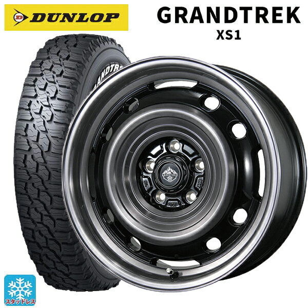 ミツビシ デリカD5(3DA系)用 215/70R16 100/97N ダンロップ グラントレックXS1 ホワイトレター # トピー ランドフット XFG SC/P 新品スタッドレスタイヤホイール 4本セット