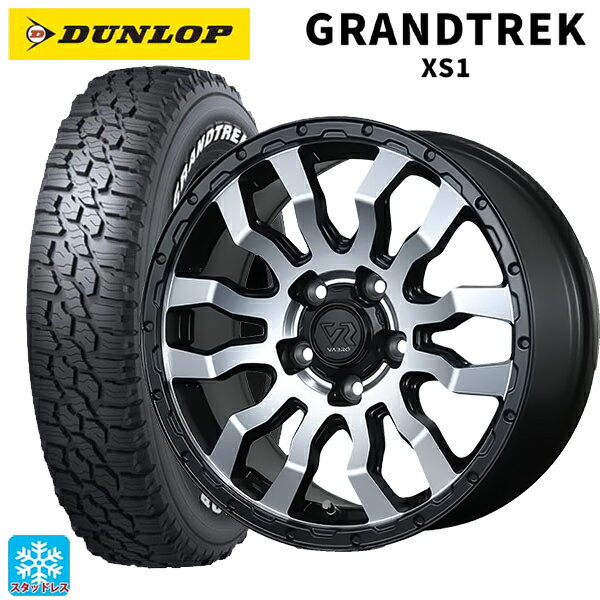ミツビシ デリカD5(3DA系)用 215/70R16 100/97N ダンロップ グラントレックXS1 ホワイトレター # トピー ヴァブロ RR-01 MC 新品スタッドレスタイヤホイール 4本セット