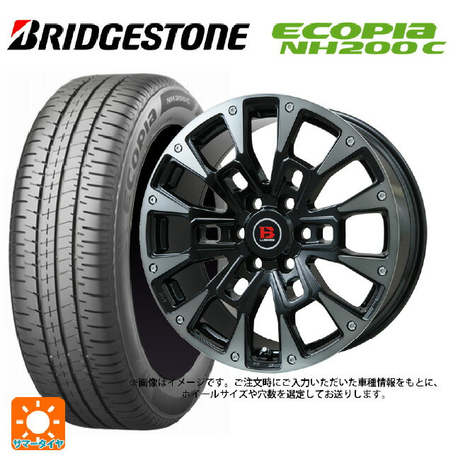 【6/22 20時〜 全品P5倍＆クーポン】155/65R14 75H ブリヂストン エコピア NH200C 正規品 # ビックウェイ ビーラグナス ビーアールディー ブラックポリッシュ/ブラッククリア 14-4.5J 国産車用 サマータイヤホイール4本セット