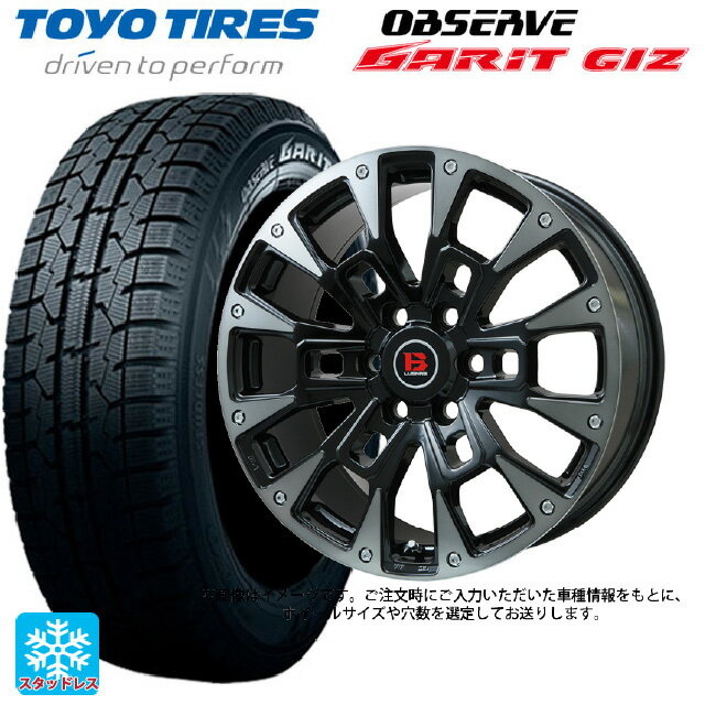 スズキ スイフトスポーツ(ZC33S)用 185/55R16 83Q トーヨー オブザーブ ガリットギズ ビックウェイ ビーラグナス ビーアールディー ブラックポリッシュ/ブラッククリア 新品スタッドレスタイヤホイール 4本セット