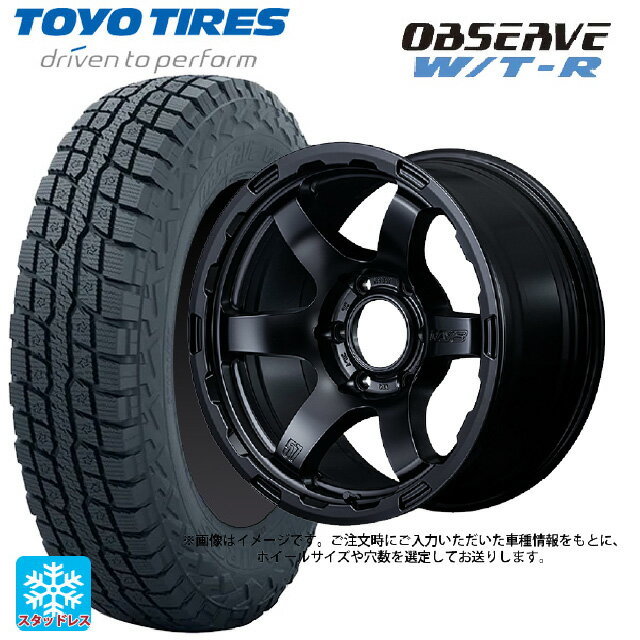 トヨタ ハイエース(200系)用 215/65R16 109/107Q トーヨー オブザーブ W/T-R レイズ グラムライツ 57DRX HD # SB 新品スタッドレスタイヤホイール 4本セット