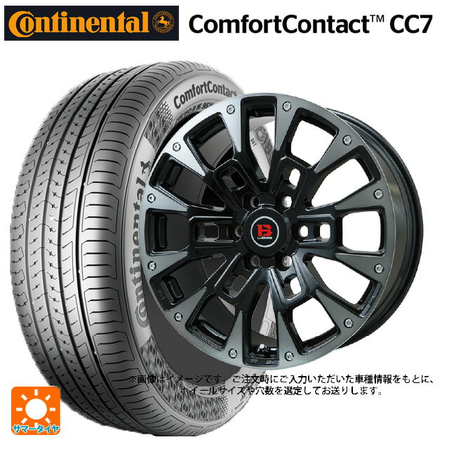 【6/22 20時〜 全品P5倍＆クーポン】165/55R14 72H コンチネンタル コンフォートコンタクト CC7 正規品 ビックウェイ ビーラグナス ビーアールディー ブラックポリッシュ/ブラッククリア 14-4.5J 国産車用 サマータイヤホイール4本セット