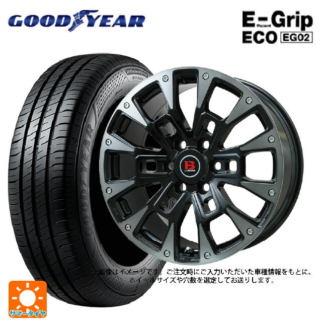 【6/15〜16限定 全品P5倍＆クーポン】155/65R14 75S グッドイヤー エフィシェントグリップ エコ EG02 ビックウェイ ビーラグナス ビーアールディー ブラックポリッシュ/ブラッククリア 14-4.5J 国産車用 サマータイヤホイール4本セット