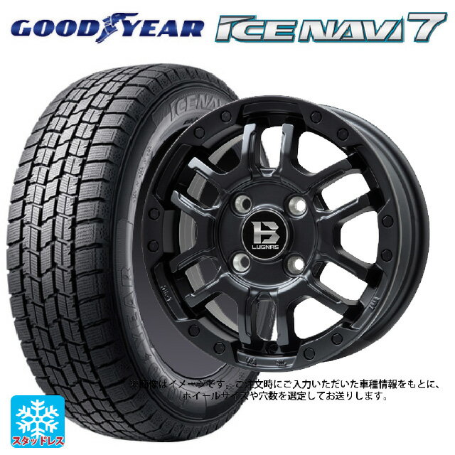 【6/11 1:59迄 全品ポイント5倍】215/45R17 87Q グッドイヤー アイスナビ7(数量限定) # ビックウェイ ビーラグナス エフアールディー マットブラック 17-7J 国産車用 スタッドレスタイヤホイール4本セット