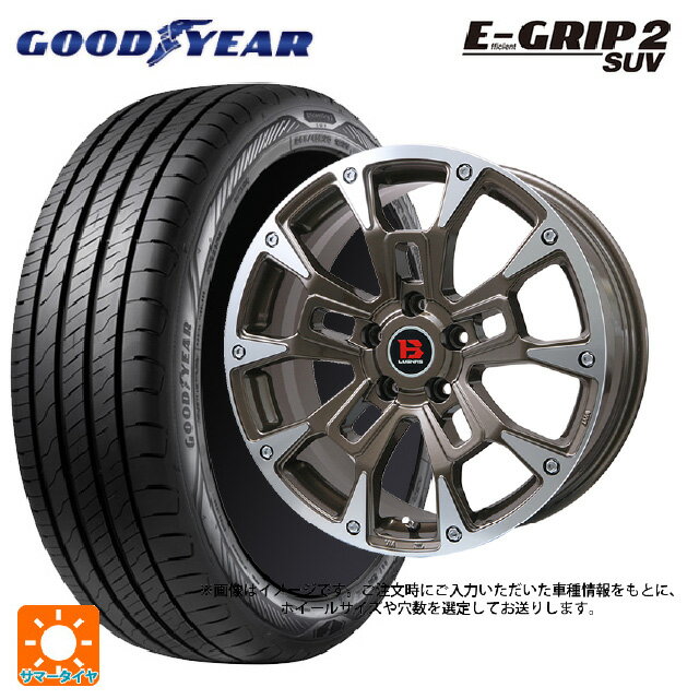 【6/11 1:59迄 全品ポイント5倍】215/70R16 100H グッドイヤー エフィシェントグリップ 2 SUV ビックウェイ ビーラグナス ビーアールディー ブロンズポリッシュ 16-5.5J 国産車用 サマータイヤホイール4本セット