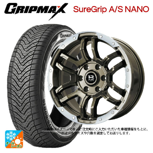 225/65R17 106V XL グリップマックス シュアグリップ A/S ナノ ブラックレター ビックウェイ ビーラグ..