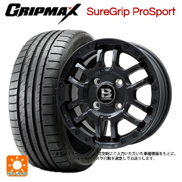 【6/11 1:59迄 全品ポイント5倍】225/40R18 92Y XL グリップマックス シュアグリップ プロスポーツ ブラックレター ビックウェイ ビーラグナス エフアールディー マットブラック 18-7.5J 国産車用 サマータイヤホイール4本セット