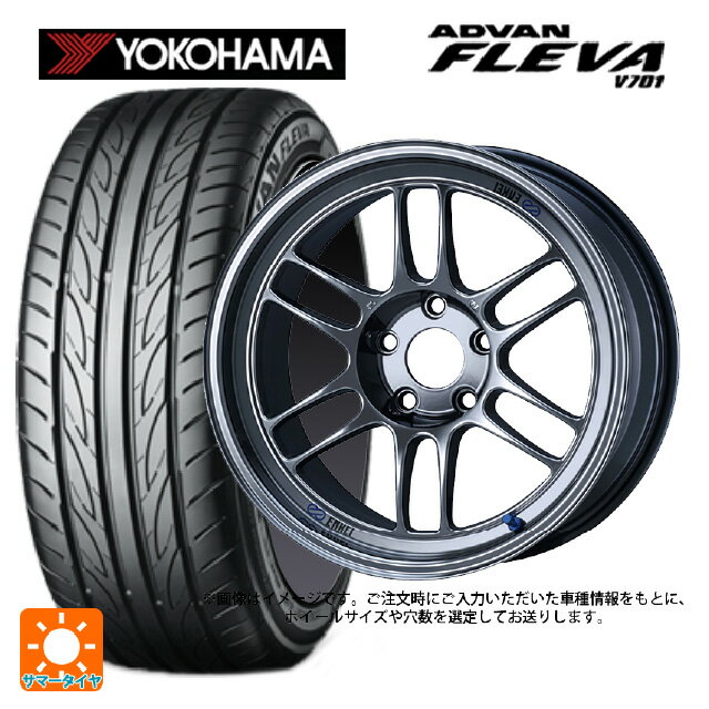 【6/22 20時〜 全品P5倍＆クーポン】195/55R15 85V ヨコハマ アドバン フレバ V701 正規品 エンケイ レーシング RPF1 SBC 15-7J 国産車用 サマータイヤホイール4本セット