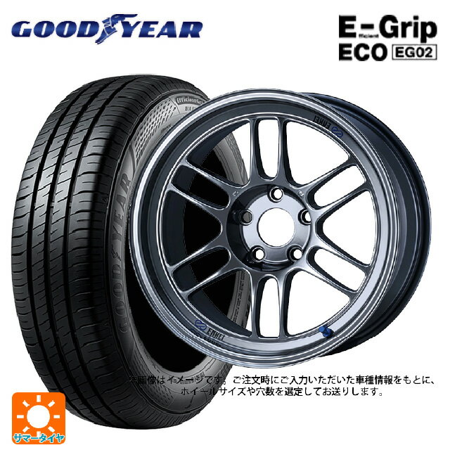 【6/22 20時〜 全品P5倍＆クーポン】175/55R15 77V グッドイヤー エフィシェントグリップ エコ EG02 # エンケイ レーシング RPF1 SBC 15-7J 国産車用 サマータイヤホイール4本セット