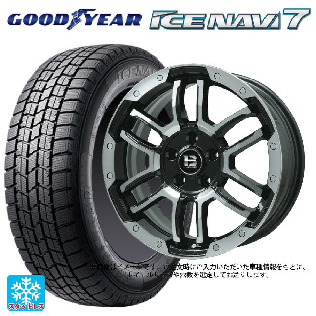【6/22 20時〜 全品P5倍＆クーポン】2024年製 165/55R14 72Q グッドイヤー アイスナビ7(数量限定) ビックウェイ ビーラグナス エフアールディー ブラックポリッシュ/ブラッククリア 14-4.5J 国産車用 スタッドレスタイヤホイール4本セット