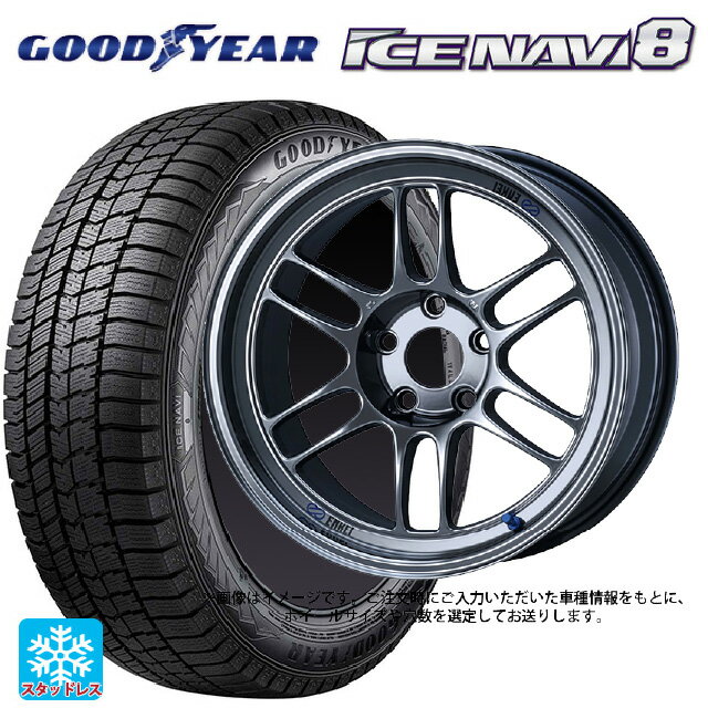 2024年製 185/60R15 84Q グッドイヤー アイスナビ8 # エンケイ レーシング RPF1 SBC 15-7J 国産車用 スタッドレスタイヤホイール4本セット