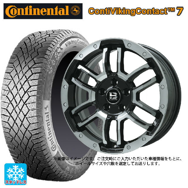 【6/22 20時〜 全品P5倍＆クーポン】155/65R14 75T コンチネンタル コンチバイキングコンタクト7 正規品 ビックウェイ ビーラグナス エフアールディー ブラックポリッシュ/ブラッククリア 14-4.5J 国産車用 スタッドレスタイヤホイール4本セット