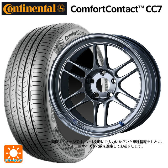 【6/22 20時〜 全品P5倍＆クーポン】195/55R15 85V コンチネンタル コンフォートコンタクト CC7 正規品 エンケイ レーシング RPF1 SBC 15-7J 国産車用 サマータイヤホイール4本セット