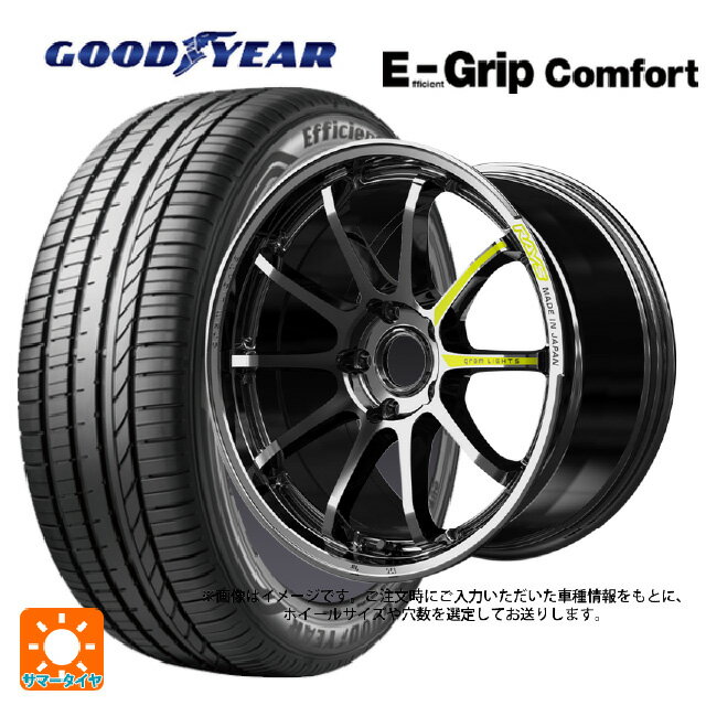 205/45R17 88W XL グッドイヤー エフィシェントグリップ コンフォート # レイズ グラムライツ 57NR リミテッド RB 17-7J 国産車用 サマータイヤホイール4本セット
