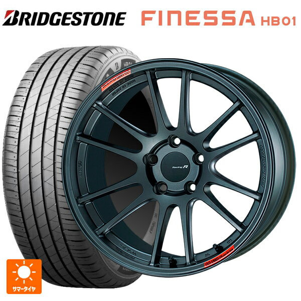 225/50R18 95V ブリヂストン フィネッサ HB01 正規品 # エンケイ レーシングレボリューション GTC01RR マットダークガンメタリック 18-7.5J 国産車用 サマータイヤホイール4本セット