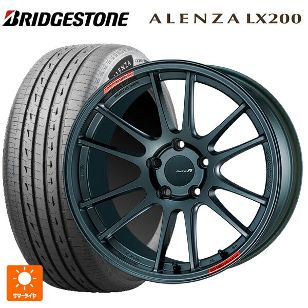 225/60R18 100H ブリヂストン アレンザLX200 正規品 # エンケイ レーシングレボリューション GTC01RR マットダークガンメタリック 18-7.5J 国産車用 サマータイヤホイール4本セット