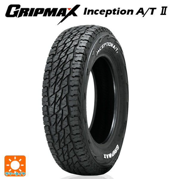 145/80R12 80/78N 12インチ グリップマックス インセプション A/T2 ホワイトレター サマータイヤ 新品1本