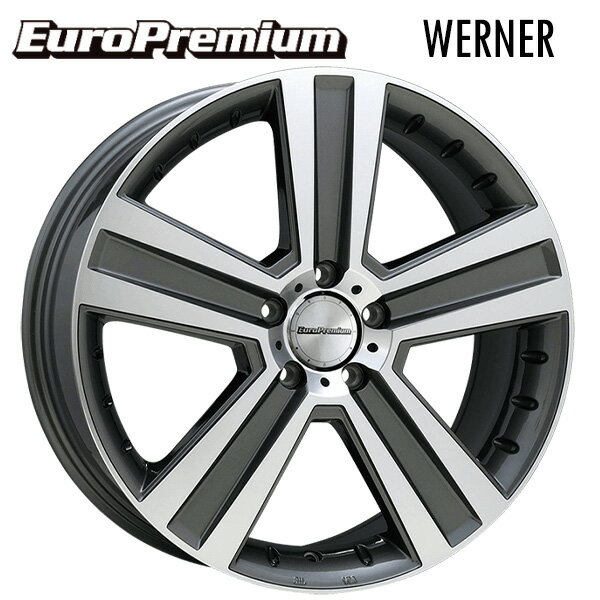 阿部商会 ユーロプレミアム ヴェルナー(訳あり) ガンメタポリッシュ 19×8.5 +44 5/112 新品ホイール1本