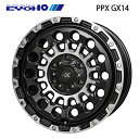 【6/22 20時~ 全品P5倍&クーポン】共豊 PPX GX14 マットブラッククリア×ポリッシュ 16×6.5 +38 6/139.7 新品ホイール1本