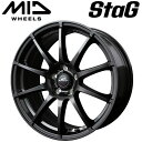 在庫有 エムアイディー MIDホイール スタッグ(数量限定) # ストロングガンメタ 16×6.5 +38 5/114.3 新品ホイール1本