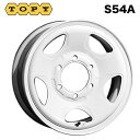 【6/22 20時~ 全品P5倍&クーポン】トピー S54A ホワイト(スチール) 15×6 +31 6/139.7 新品ホイール1本