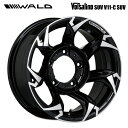 【6/22 20時~ 全品P5倍&クーポン】ヴァルド ボルサリノ SUV V11-C SUV ブラック/ポリッシュ 15×6.5 -15 5/139.7 108新品ホイール1本