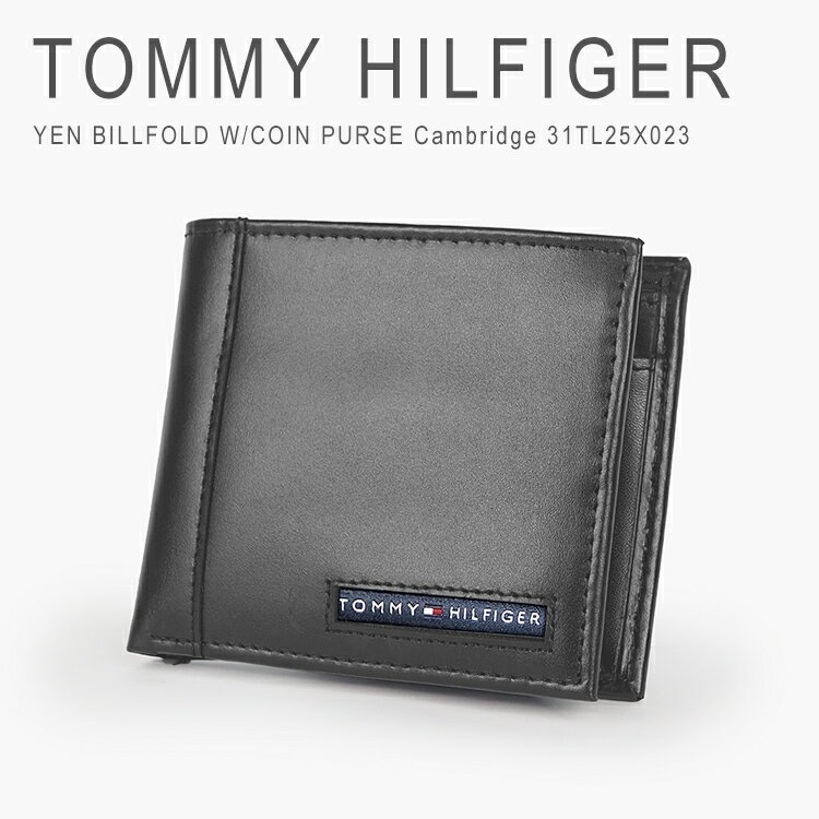 TOMMY HILFIGER - トミーヒルフィガー 財布 二つ折り レザー 本