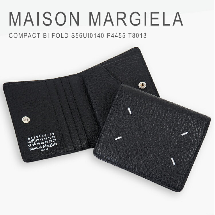 樂天商城 - マルジェラ 財布 二つ折り レディース メンズ コンパクト 本革 ブランド メゾンマルジェラ Maison Margiela COMPACT BI FOLD S56UI0140 P4455 T8013 送料無料