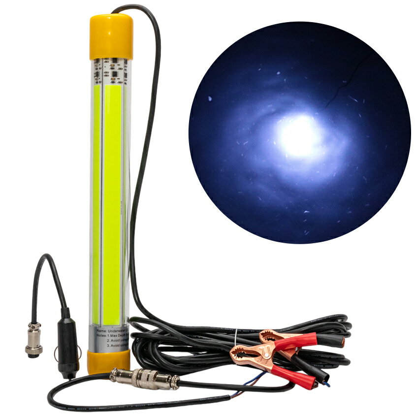 アウトレット 水中集魚灯 60w ホワイト DC 12v (直流電源) 専用 LED 集魚灯 水中ライト 数量限定 1点限り