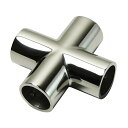 【SUS316 ステンレス】 ステンレスパイプ ジョイント 22mm クロス 十字ジョイント 船 オーニング ボート テント 自作用 錆びに強い 屋外用 SUS...