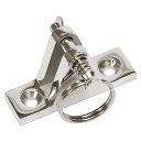 LED作業灯 集魚灯のKsガレージで買える「SUS316 ステンレス デッキヒンジ ロックピン式 フォークベース 90度 船 ボート ヒンジ オーニング ビミニトップ 取り付け金具 角度調整用 パイプフィッティング 継手 ステンレスパイプ ジョイント トップキャップ アイ ベース 接続 クリーブススライド」の画像です。価格は1,660円になります。