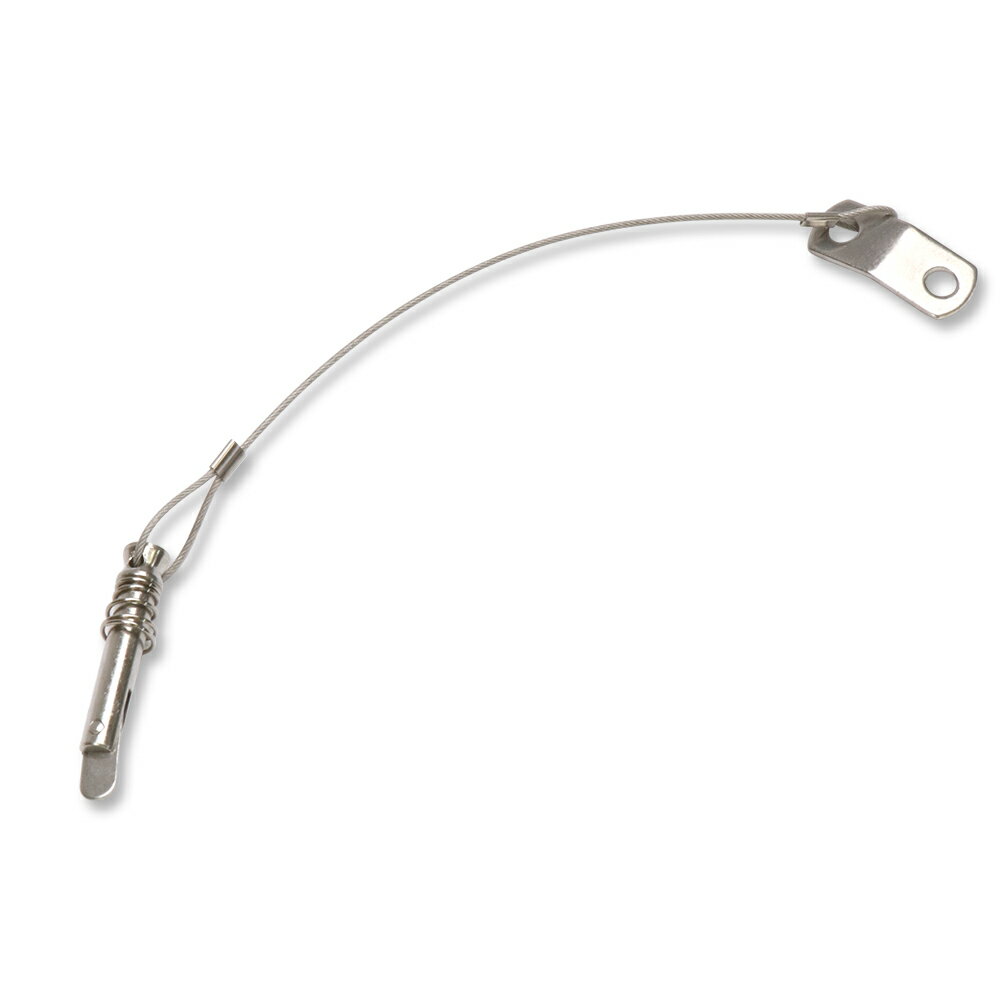 LED作業灯 集魚灯のKsガレージで買える「SUS316 ステンレス 交換 予備パーツ 紛失防止 ワイヤー付き ロックピン」の画像です。価格は730円になります。