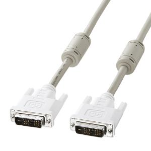 DVIケーブル（シングルリンク・2m・ホワイト）　≪サンワサプライ≫　KC-DVI-2K 【離島 発
