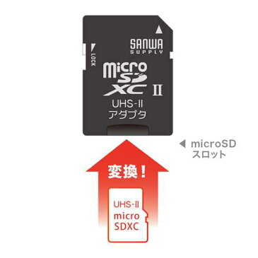 【ネコポス便】　microSDアダプタ　≪サンワサプライ≫　ADR-MICROUH2