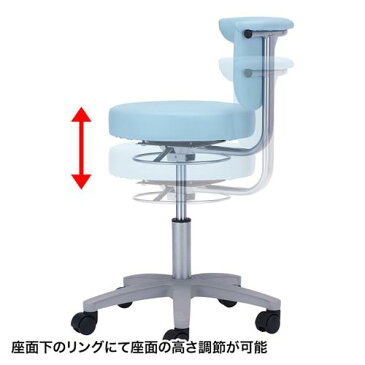 【送料無料】　メディカルチェア（ブルー）　≪サンワサプライ≫　SNC-HP3VBL2