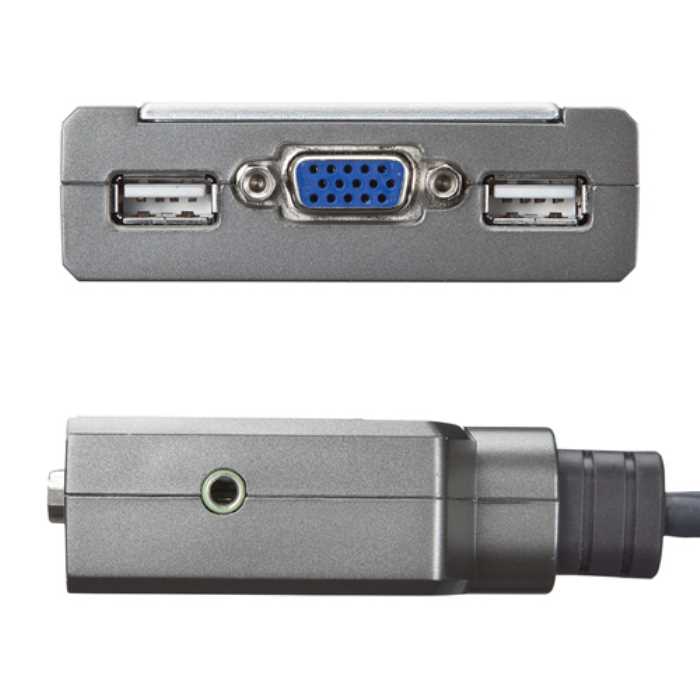 KSTARセレクトSHOPのキーボード・マウス用パソコン切替器（2:1）　≪サンワサプライ≫　SW-KVM2AUUN　【送料無料】【離島 発送不可】｜アングル3