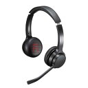 Bluetoothヘッドセット(両耳タイプ・単一指向性) ≪サンワサプライ≫ MM-BTSH62BK 【送料無料】【離島 発送不可】