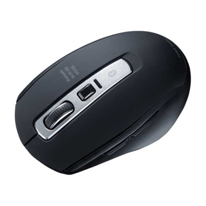 静音Bluetooth 5.0 ブルーLEDマウス（ブラック