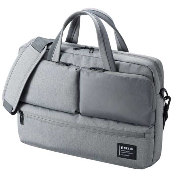 カジュアルPCバッグ（グレー）　≪サンワサプライ≫　BAG-CA10GY 【離島 発送不可】