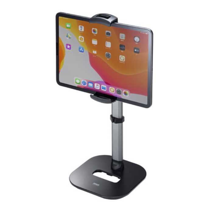 タブレット用伸縮アームスタンド（高さ調節タイプ）　≪サンワサプライ≫　PDA-STN39BK 【離島 発送不可】