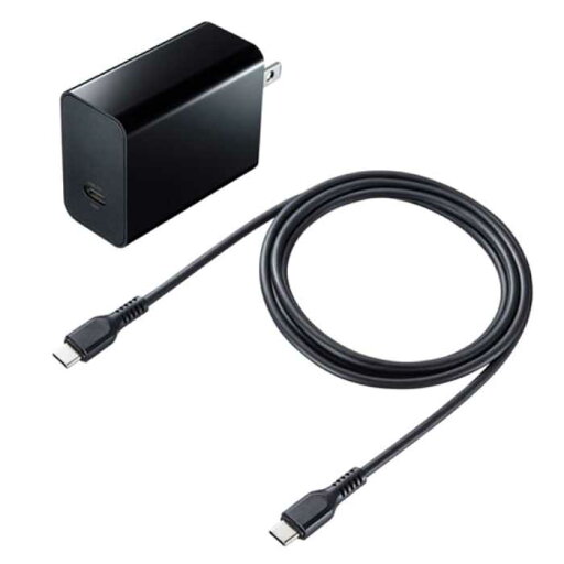 USB PD対応AC充電器(PD45W・TypeCケーブル付き) ≪サンワサプライ≫ ACA-PD80BK 【送料無料】【離島 発送不可】 USB PD対応AC充電器(PD45W・TypeCケーブル付き) ≪サンワサプライ≫ ACA-PD80BK 【送料無料】【離島 発送不可】