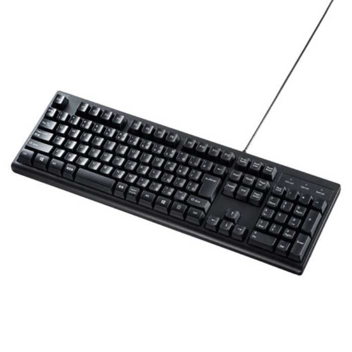 樂天商城 - 日本語109キーボード・抗菌防水防塵タイプ・ブラック　 ≪サンワサプライ≫　SKB-BS6BK　【送料無料】【離島 発送不可】