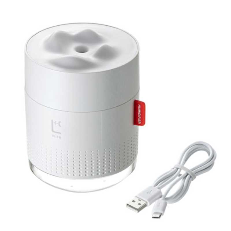 USB加湿器(LEDライト付き) ホワイト　≪サンワサプライ≫　USB-TOY100W　【離島 発送不可】