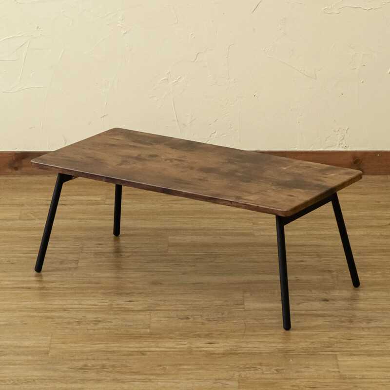 折れ脚テーブルSoleil80 UTK-04 ABR/WAL 【送料無料】【沖縄・離島 発送不可】 [2]