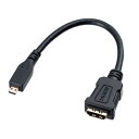 HDMI変換アダプタ(マイクロHDMI・ブラック・0.1m) ≪サンワサプライ≫ AD-HD20MCK 【送料無料】【離島 発送不可】(2)