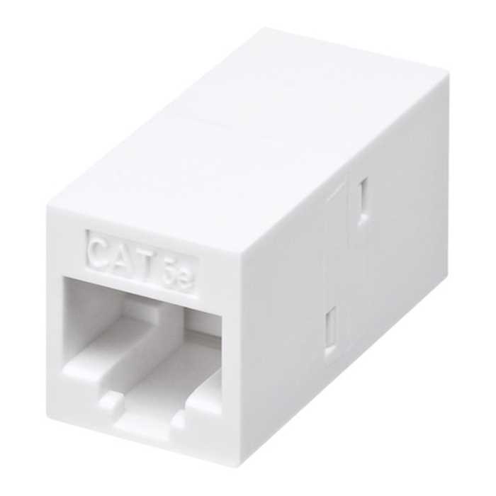 RJ-45用中継アダプタ(エンハンスドカテゴリ5) ≪サンワサプライ≫ ADT-EX-5EK 【離島 発送不可】