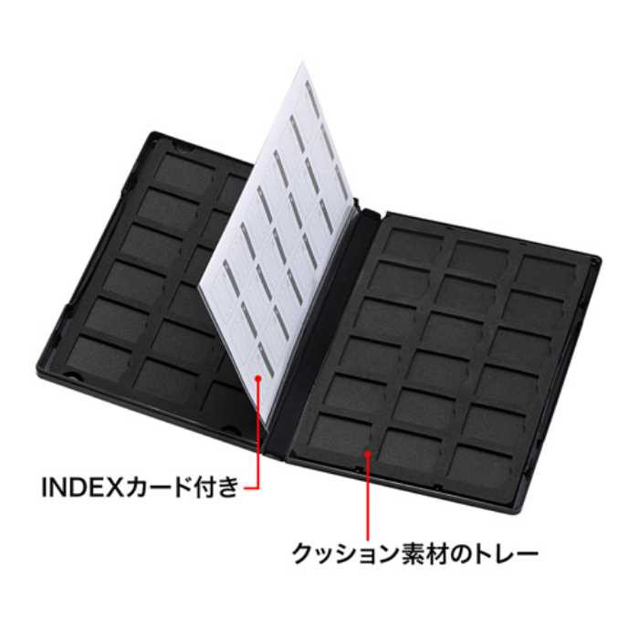 DVDトールケース型メモリーカード管理ケース（SD・microSD用）　≪サンワサプライ≫　FC-MMC21SD 【離島 発送不可】 2