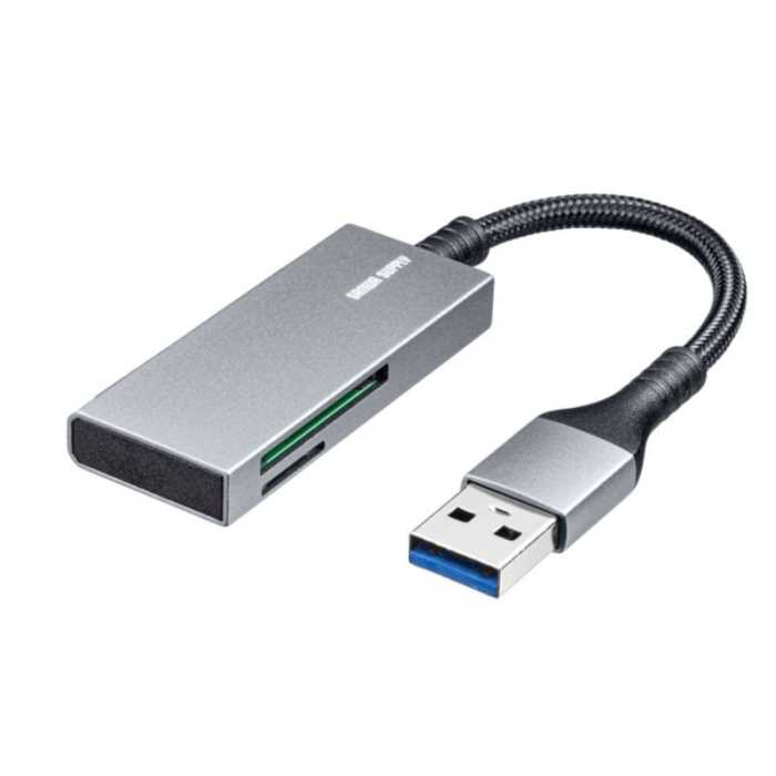 USB3.2 Gen1 カードリーダー　≪サンワサプライ≫　ADR-3MSD2S　【送料無料】【離島 発送不可】のサムネイル