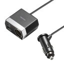 ソケット付き車載充電器（USB PD20W Type-C+USB A・1.2m)　≪サンワサプライ≫　CAR-CHR82CPD 【離島 発送不可】